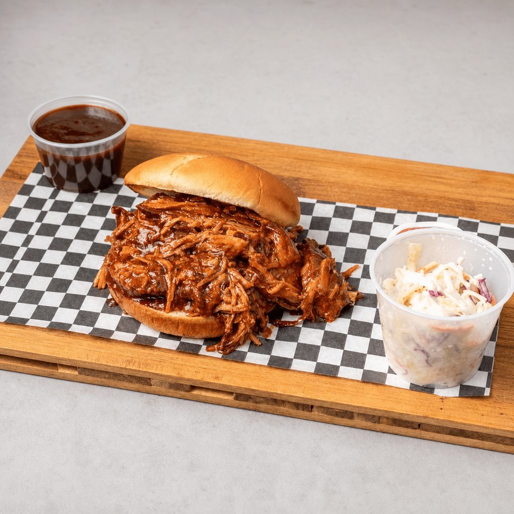 BBQ Pulled Pork Dinner.