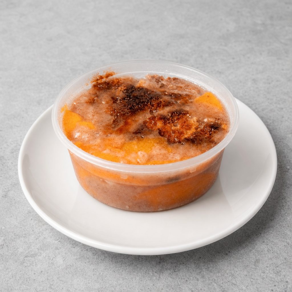 Mommas Peach Cobbler.